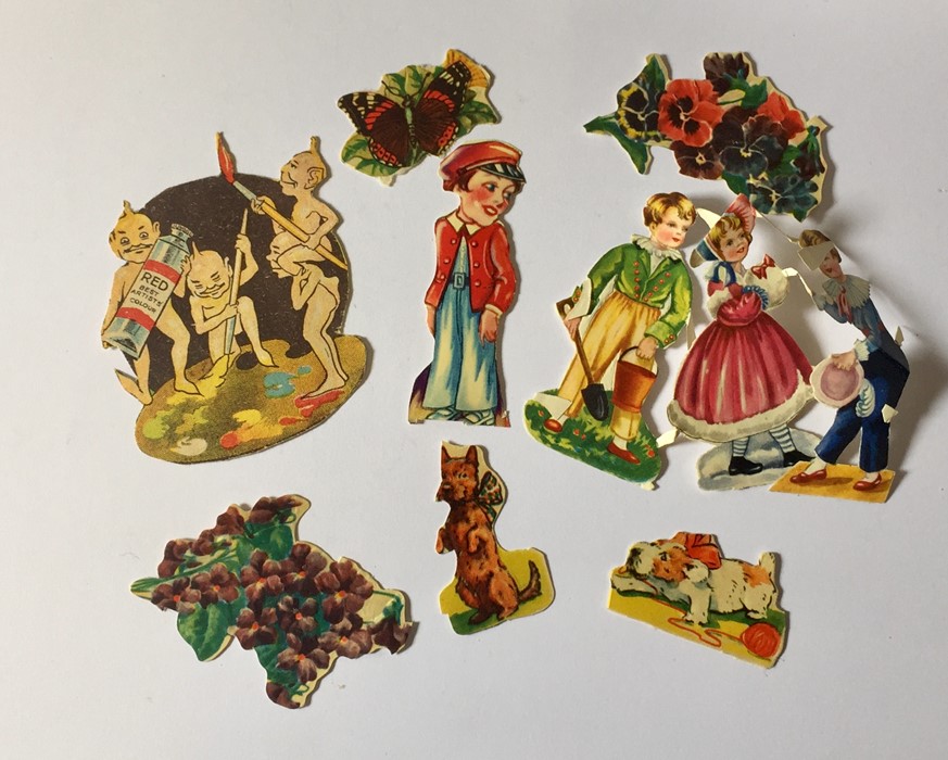 A collection of various scraps and other ephemera including a vintage Mickey Mouse transfer story - Image 3 of 9