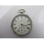 A. W. W. Co. Waltham Mass hallmarked silver cased pocket watch