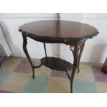 An Edwardian mahogany centre table