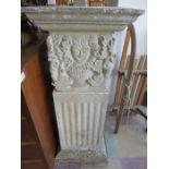 A Portland stone pillar