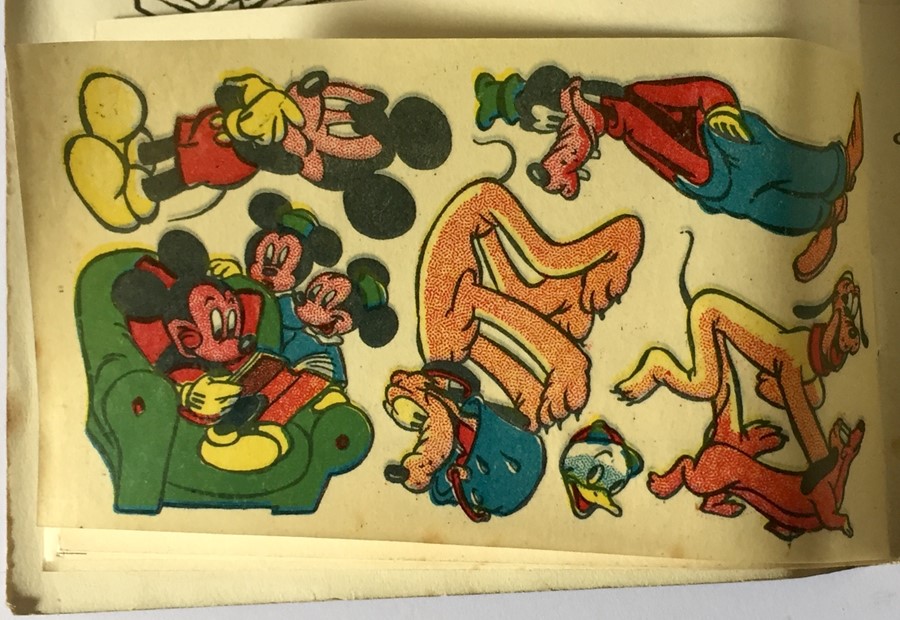 A collection of various scraps and other ephemera including a vintage Mickey Mouse transfer story - Image 7 of 9