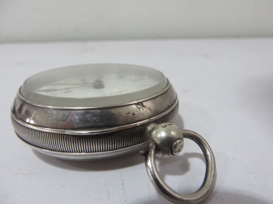 A. W. W. Co. Waltham Mass hallmarked silver cased pocket watch - Image 10 of 11