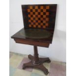 A Regency rosewood veneered games table