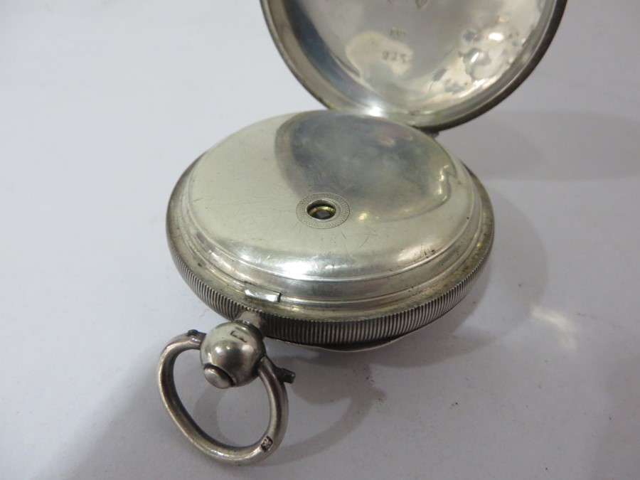 A. W. W. Co. Waltham Mass hallmarked silver cased pocket watch - Image 9 of 11