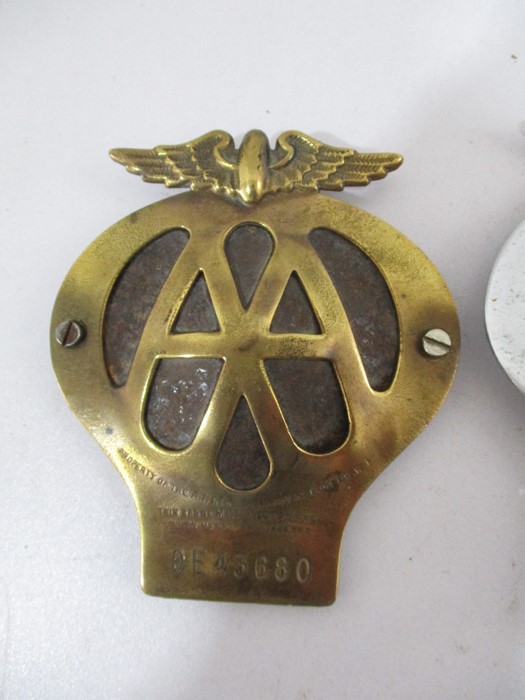 Four vintage AA badges including Rhodesia, South Africa, New Zealand and a brass version - Image 2 of 6