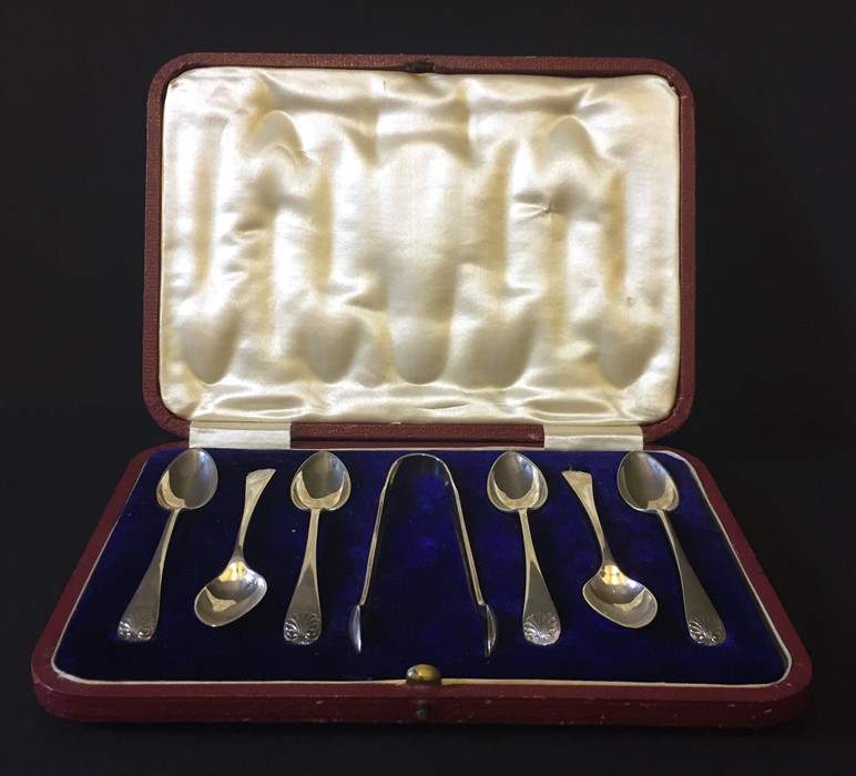 A cased set of silver coffee spoons, Sheffield 1911 - Image 2 of 6