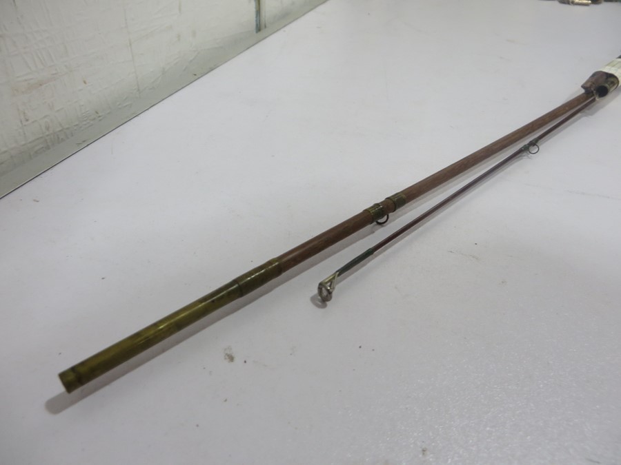 A 1893 Hardy 'Greenhart' three piece fly fishing rod A/F - Image 9 of 16