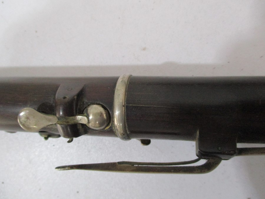 A 19th century cased Rudall & Rose flute with SCM mounts- some slight splitting to mouthpieces, - Image 10 of 13