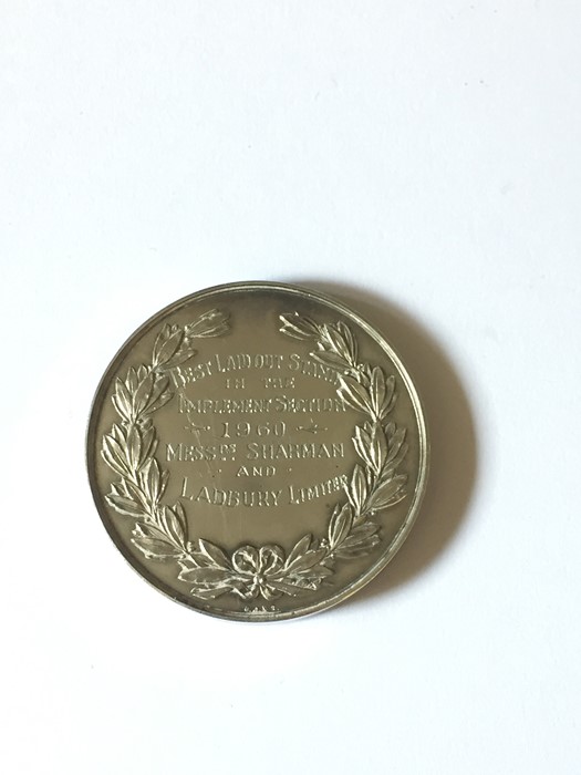 A hallmarked silver medal for Rutland Agricultural Society dated August 4th 1921 along with a SCM - Image 2 of 5