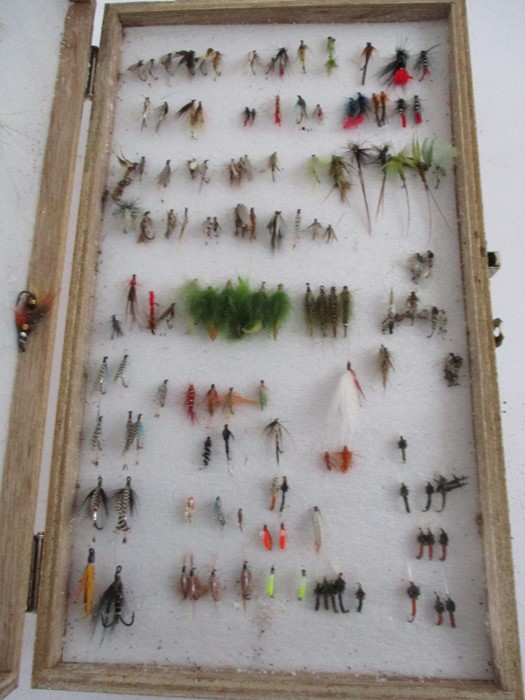 A collection of fishing flies in double sided Bob Church case - Image 3 of 7