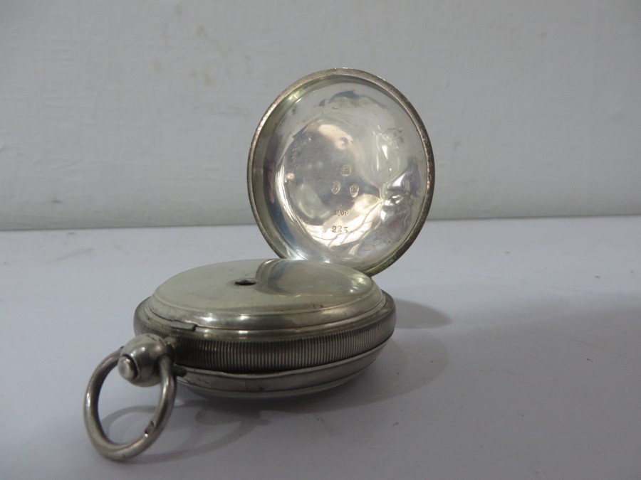 A. W. W. Co. Waltham Mass hallmarked silver cased pocket watch - Image 7 of 11