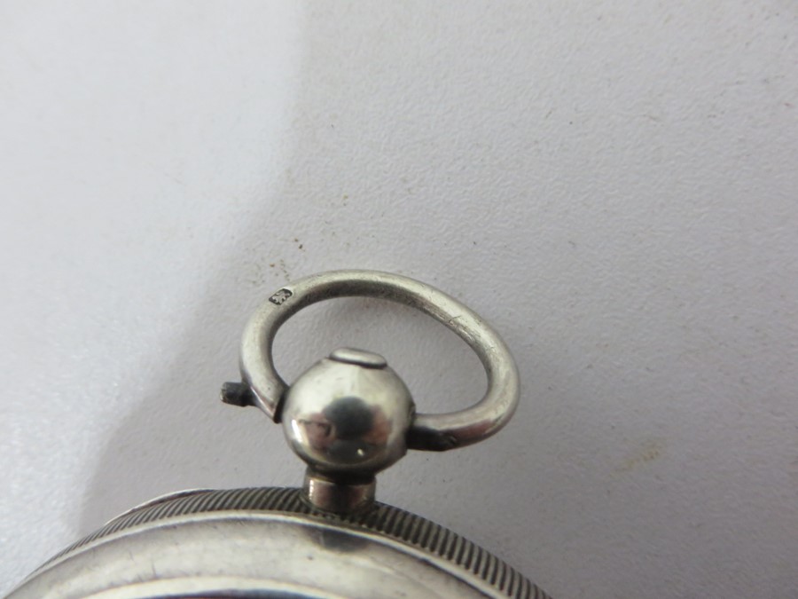 A. W. W. Co. Waltham Mass hallmarked silver cased pocket watch - Image 5 of 11