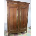 A French armoire dated 1860 with initials M. B