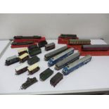 A collection of Tri-ang locomotives and carriages etc