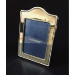 A hallmarked silver photo frame