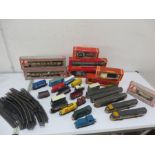 A collection of Hornby Railway and Lima locomotives and carriages etc