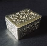 A continental silver pill box