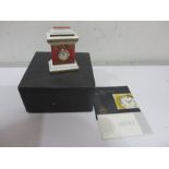 A Versace Rosenthal mini clock in box