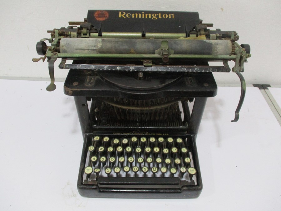 A vintage Remington typewriter