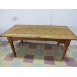 A pine table - approx 6ft