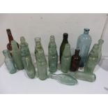 A collection of vintage bottles