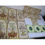 A collection of Victorian tiles