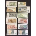 A small collection of banknotes