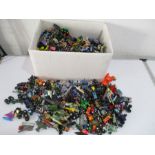A large collection of Micro Machines etc.( box 23cm deep)