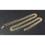 A 9ct gold necklace. Weight 16.2g