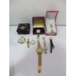 A collection of various watches including Rotary etc