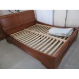 A King size sleigh style bed