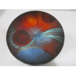 An Alan Clarke charger "Genesis", signed to underside, 40.5cm diameter