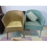 Two Lloyd loom style chairs