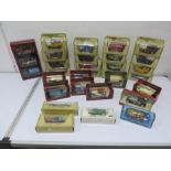 A collection of boxed Models of Yesteryear diecast cars