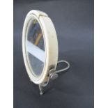 A 19th century ivory campaign shaving mirror A/F