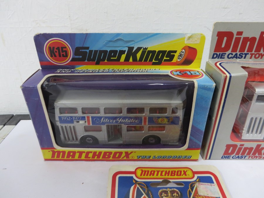 A collection of 8 boxed diecast buses including Dinky, Corgi and Matchbox - Image 2 of 7