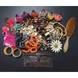 A collection of various costume jewellery.