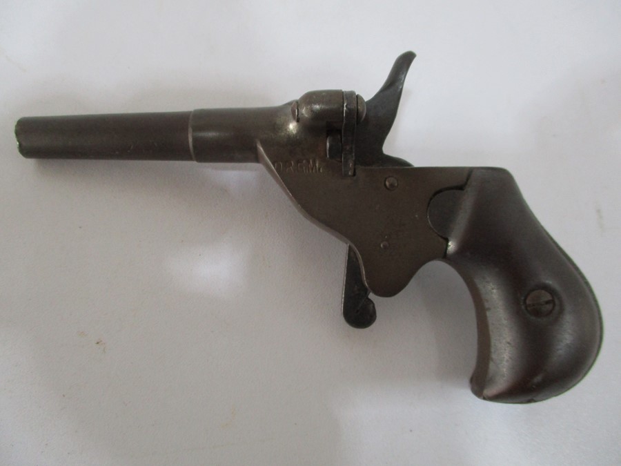 A German starting pistol marked to the breach DRGM circa 1890