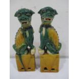 A pair of Chinese Dogs of Fo, 31.5cm height