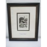 A Raymond Spurrier black and white print "Somerset Chimney" 1/25, monogrammed to lower right corner,