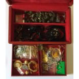 A collection of costume jewellery etc