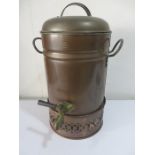 A copper urn - Approx 50cm H