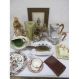 A collection of china, Picquot ware etc.