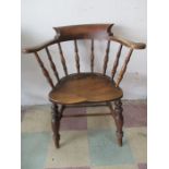 An elm Captains chair