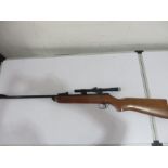 A BSA Meteor .22 air rifle with Webley 4 x 15 scope