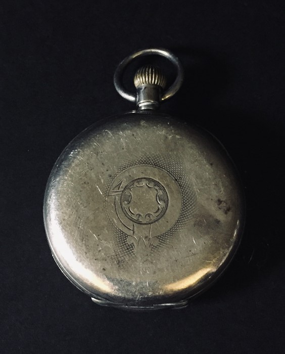 A collection of silver and SCM items including a magnifying glass, strainer, medallions etc. - Image 5 of 11