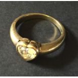 A 9ct gold dress ring. Weight 4g