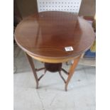 An inlaid Edwardian centre table