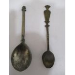A 17th/18th century apostle style spoon and one other