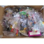 A box of mainly McDonald's toys